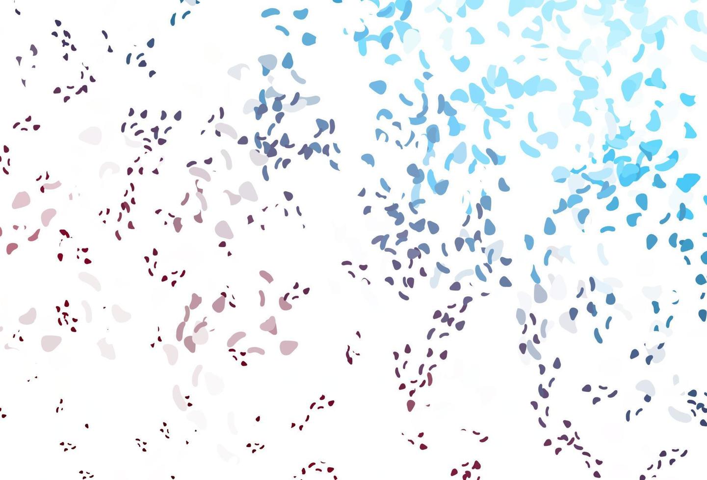 Telón de fondo de vector azul claro, rojo con formas abstractas.