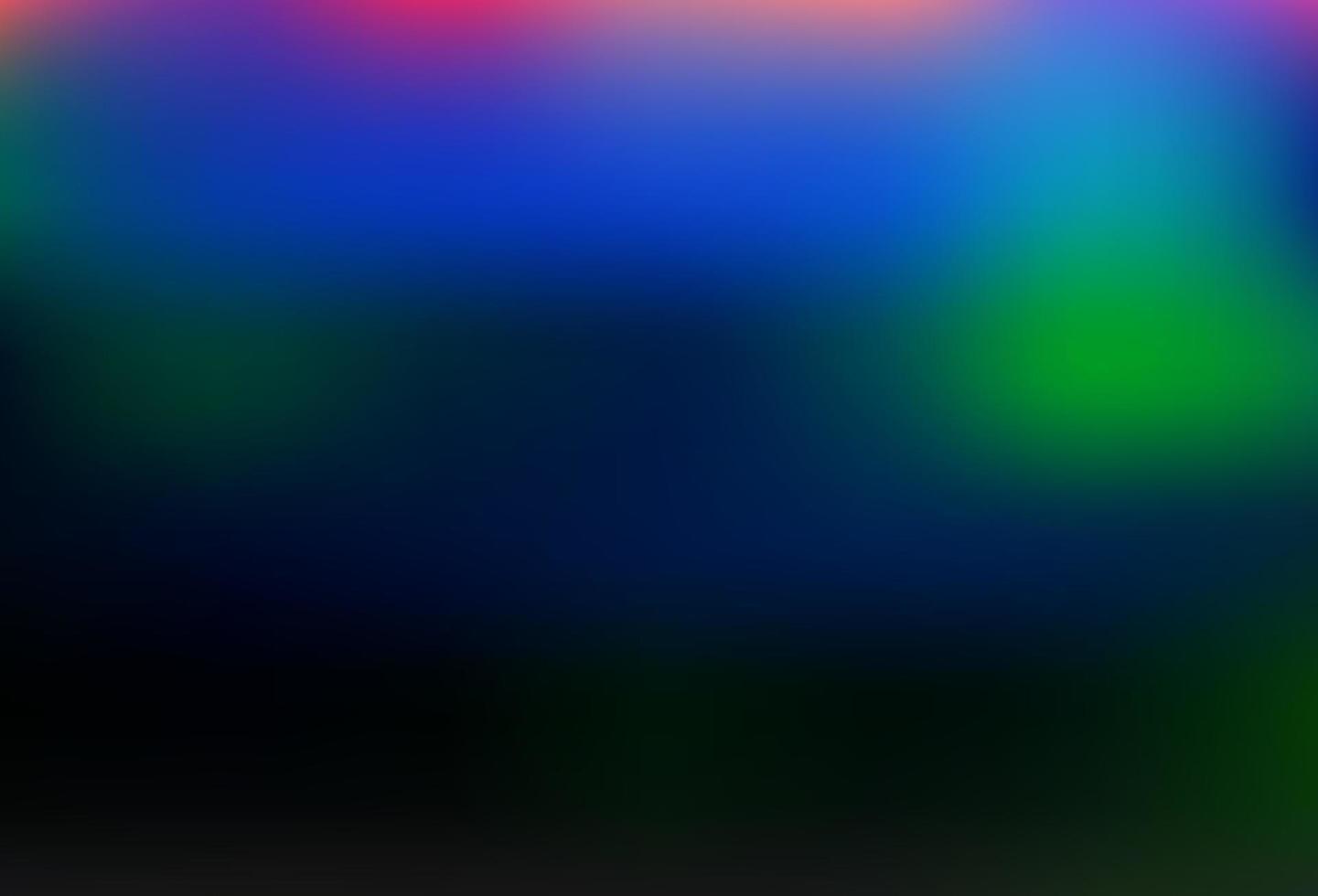 Dark Multicolor, Rainbow vector blurred shine abstract template.