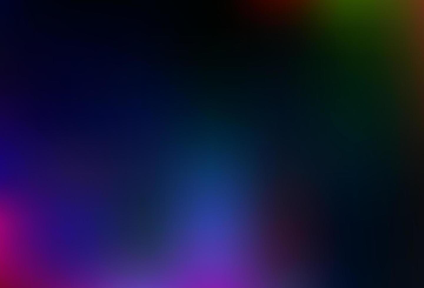 Dark Multicolor, Rainbow vector blurred shine abstract background.