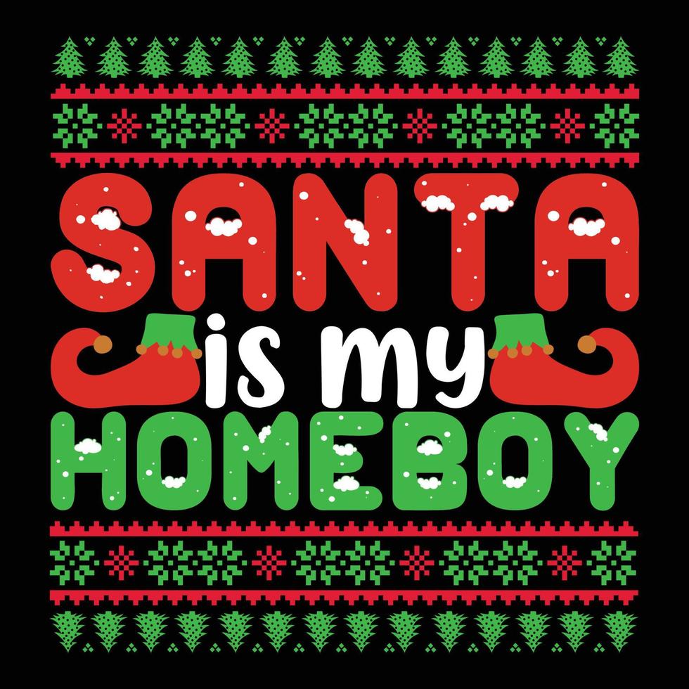 Christmas T-shirt Design Print Ready File Vector