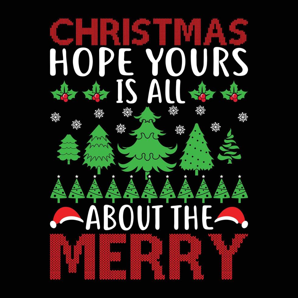 Christmas T-shirt Design Print Ready File Vector