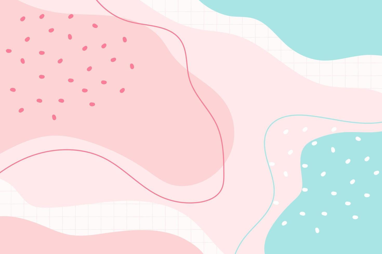 Modern colorful gradient abstract shapes on memphis style background vector