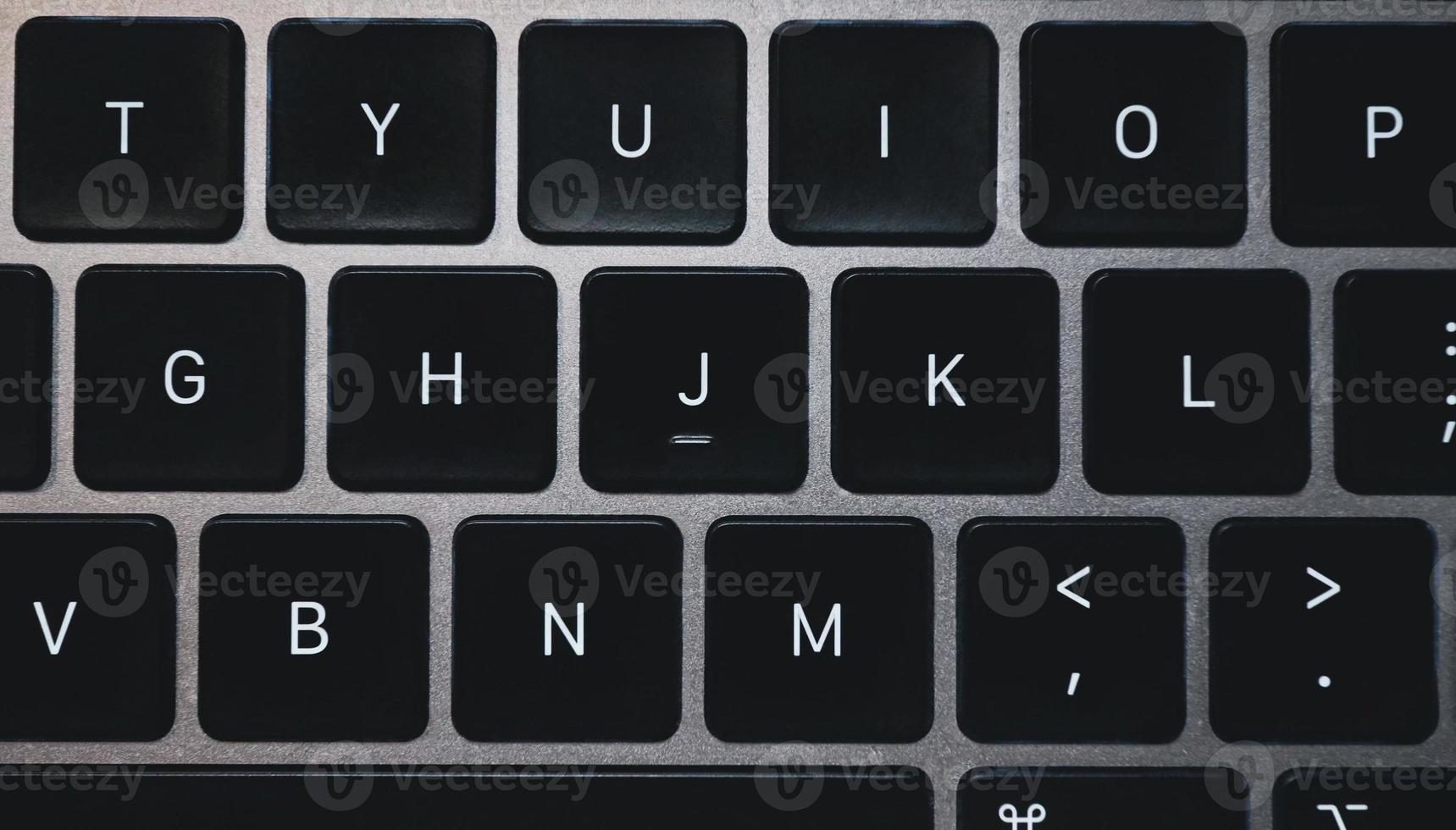 teclado del ordenador portátil alfabetos claves closeup concepto de