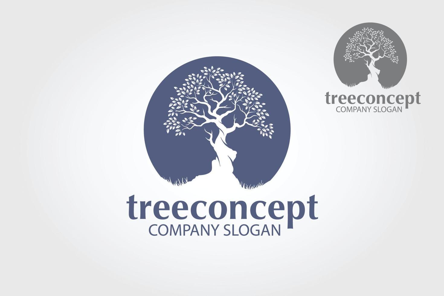 The Concept Tree Vector Logo Illustration. This logo is a multipurpose logo. Could be used for recycling, environment, landscape business, law companies, hotels, financial companies, insurance, etc.