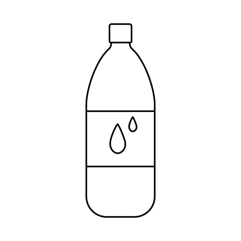 The water bottle vector