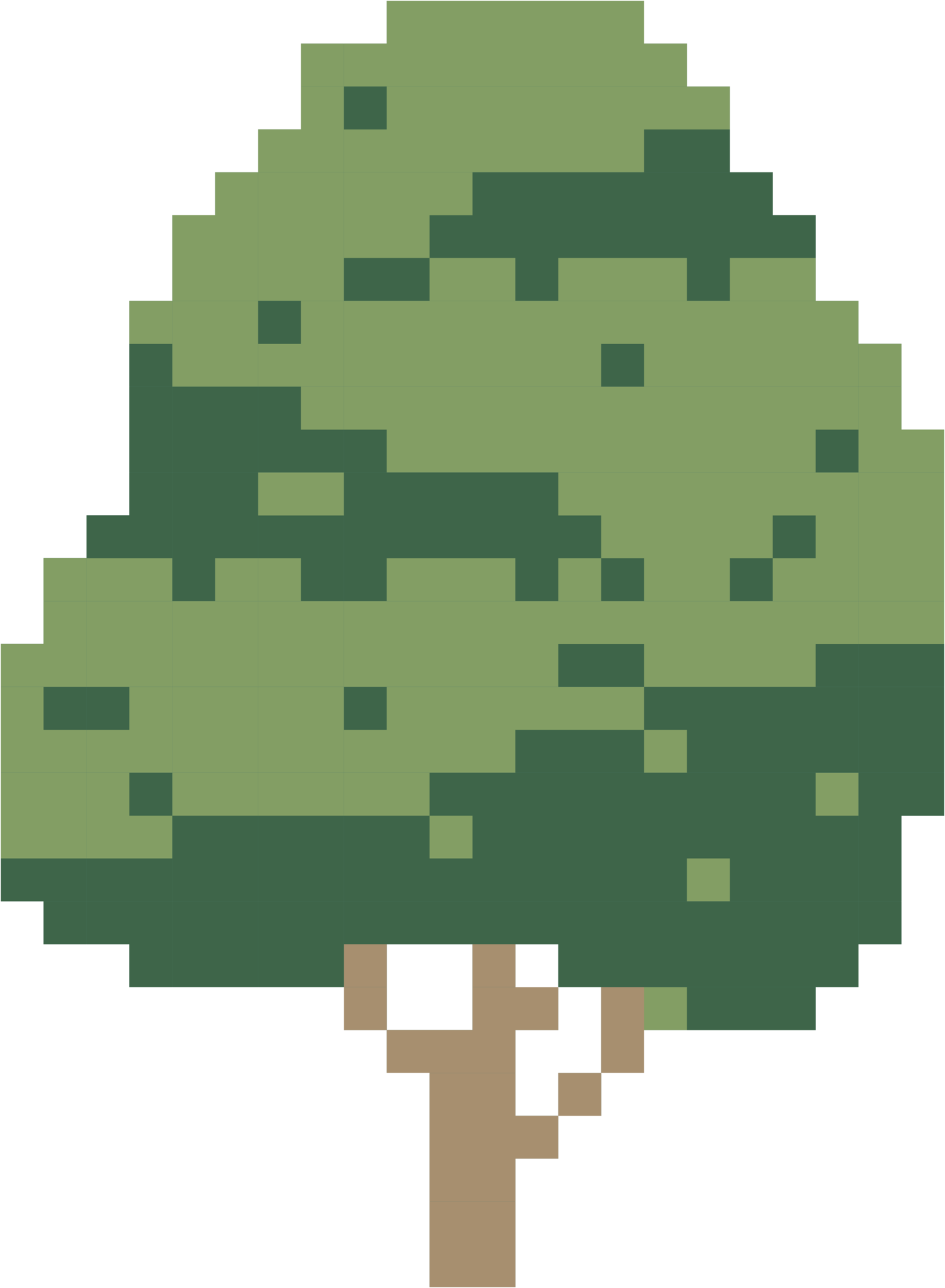 simplicity tree freehand pixel flat design 11886874 PNG