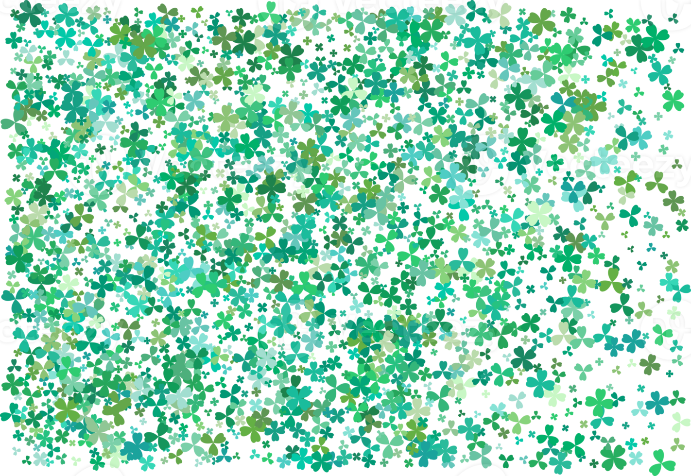 Clover leaves. Green Background png