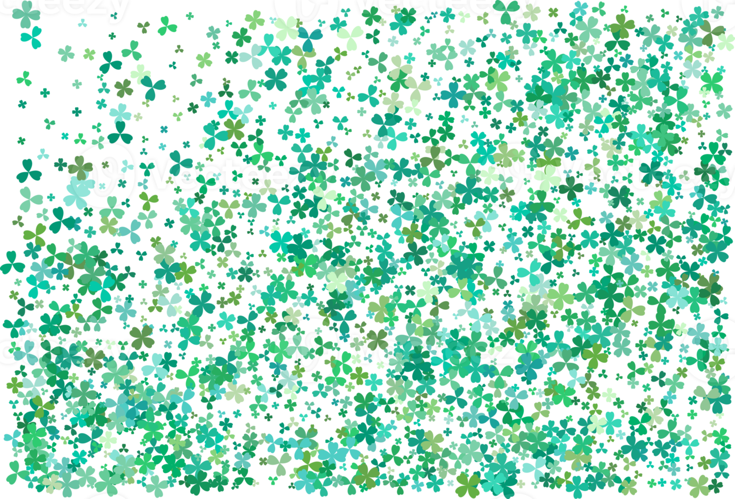 Clover leaves. Green Background png