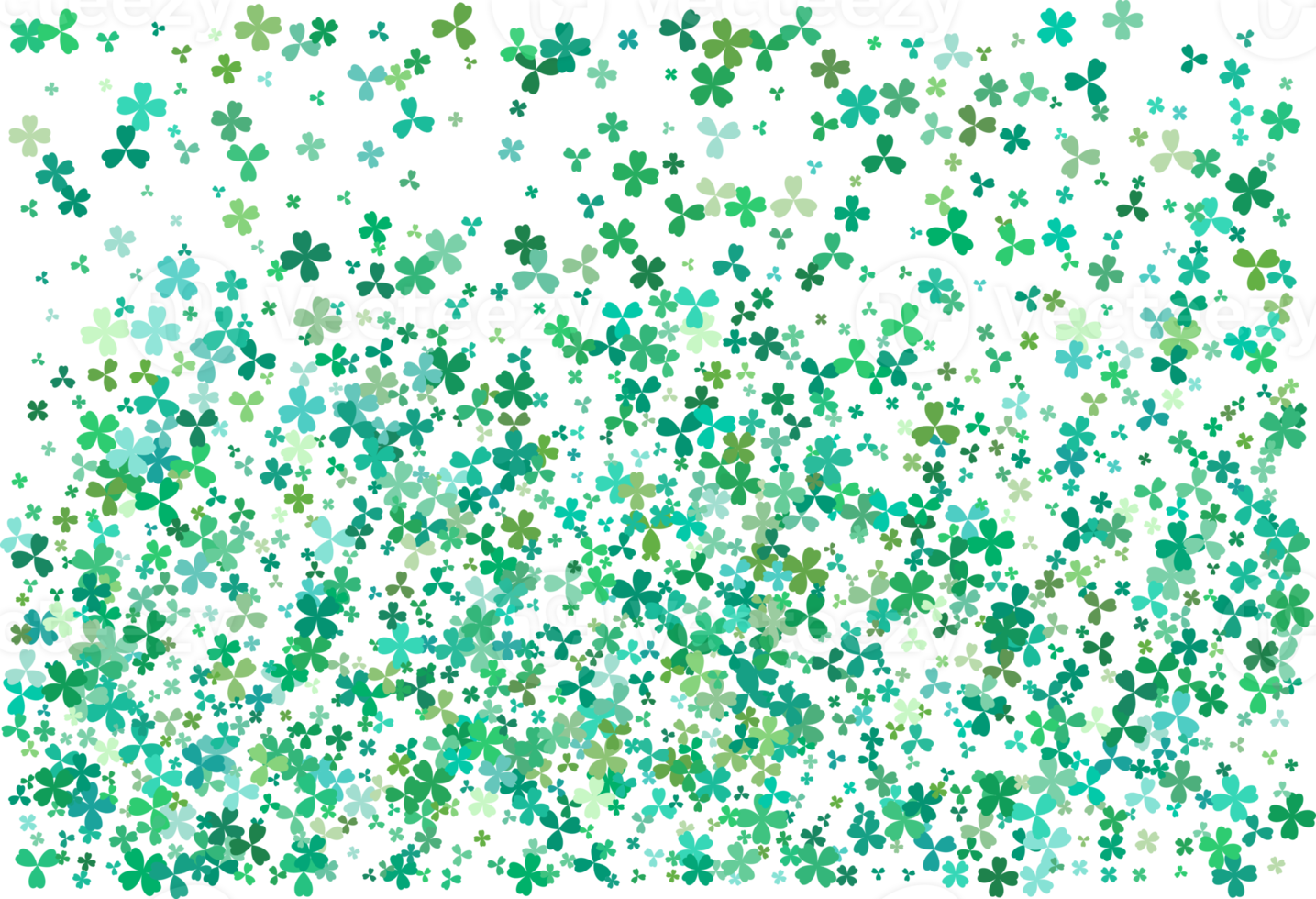 Clover leaves. Green Background png