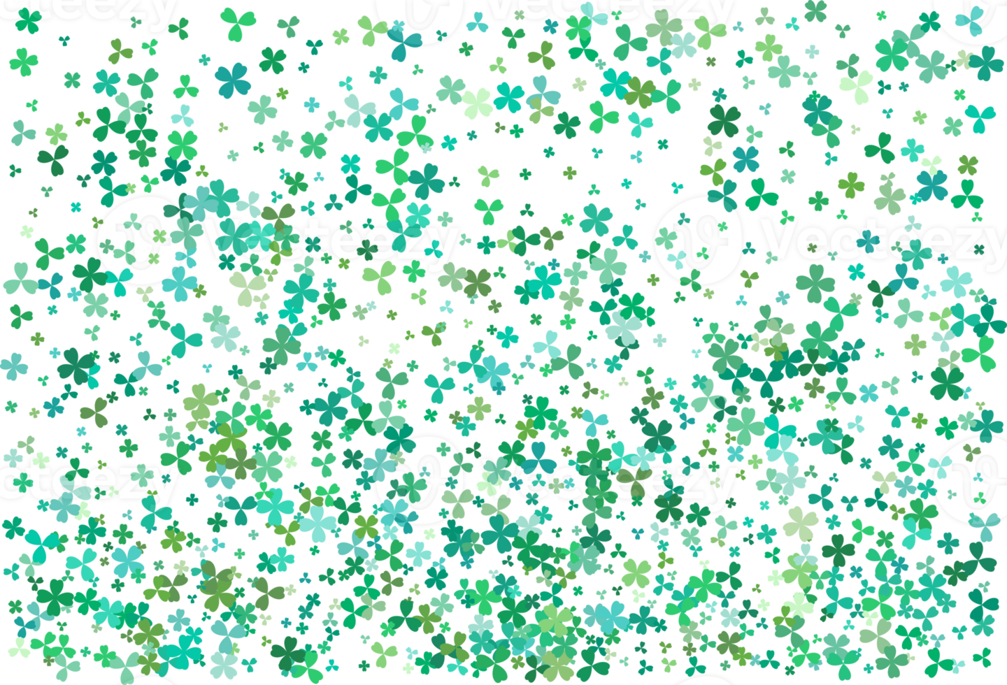 Clover leaves. Green Background png