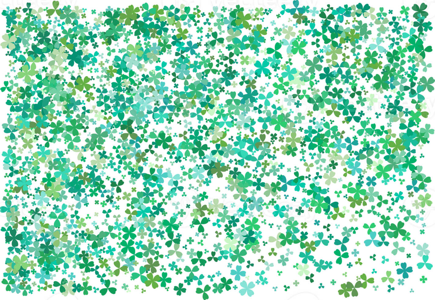 Clover leaves. Green Background png