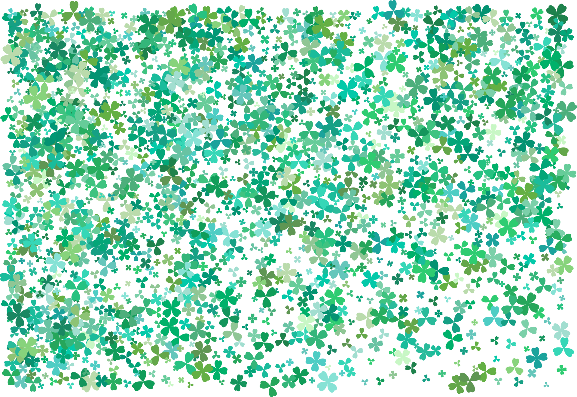 Clover leaves. Green Background 11887050 PNG