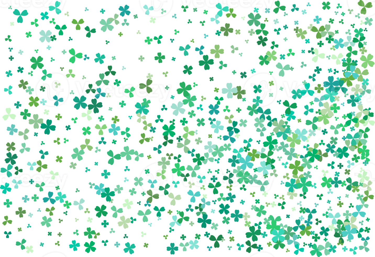 Clover leaves. Green Background png