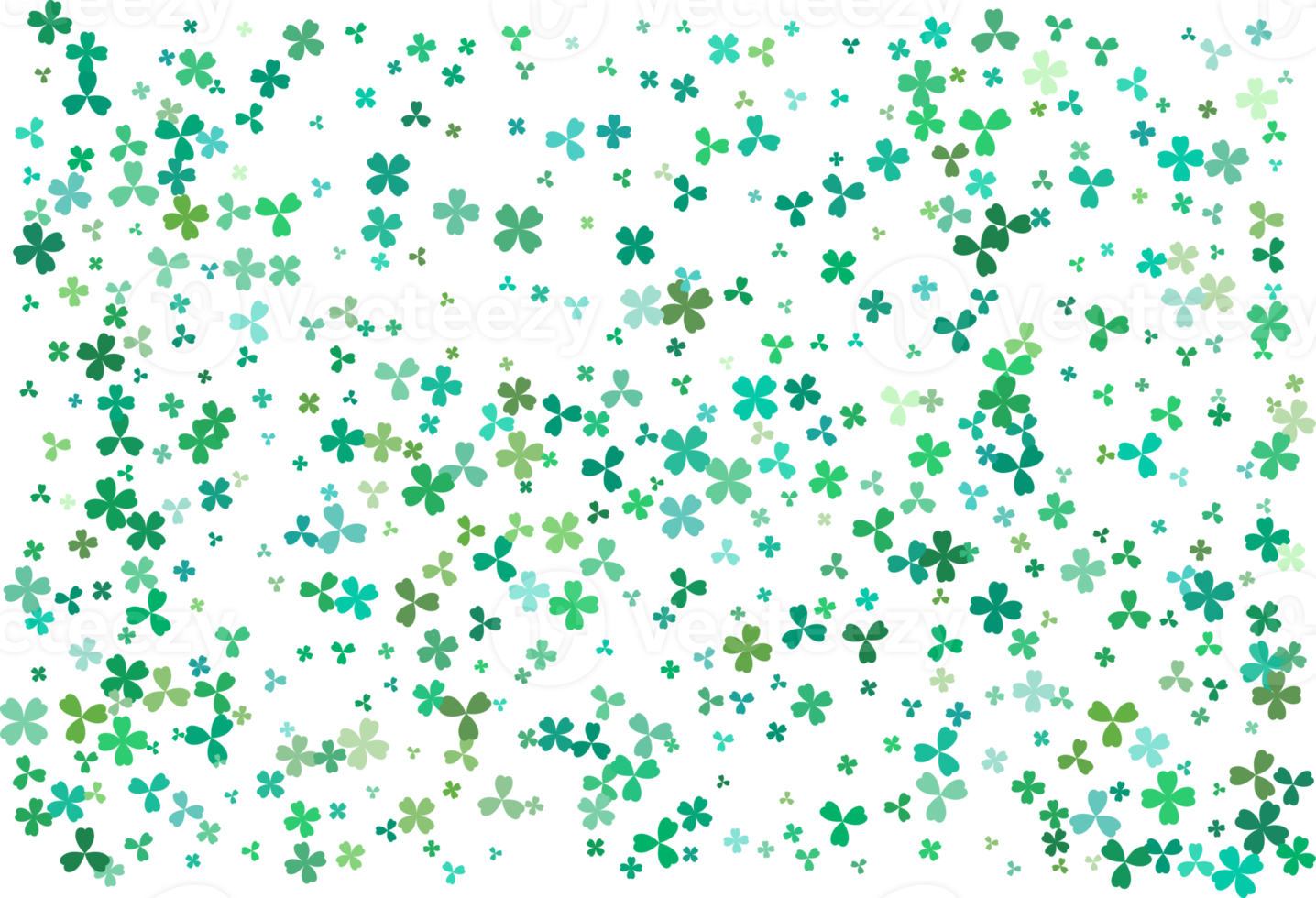 Clover leaves. Green Background png