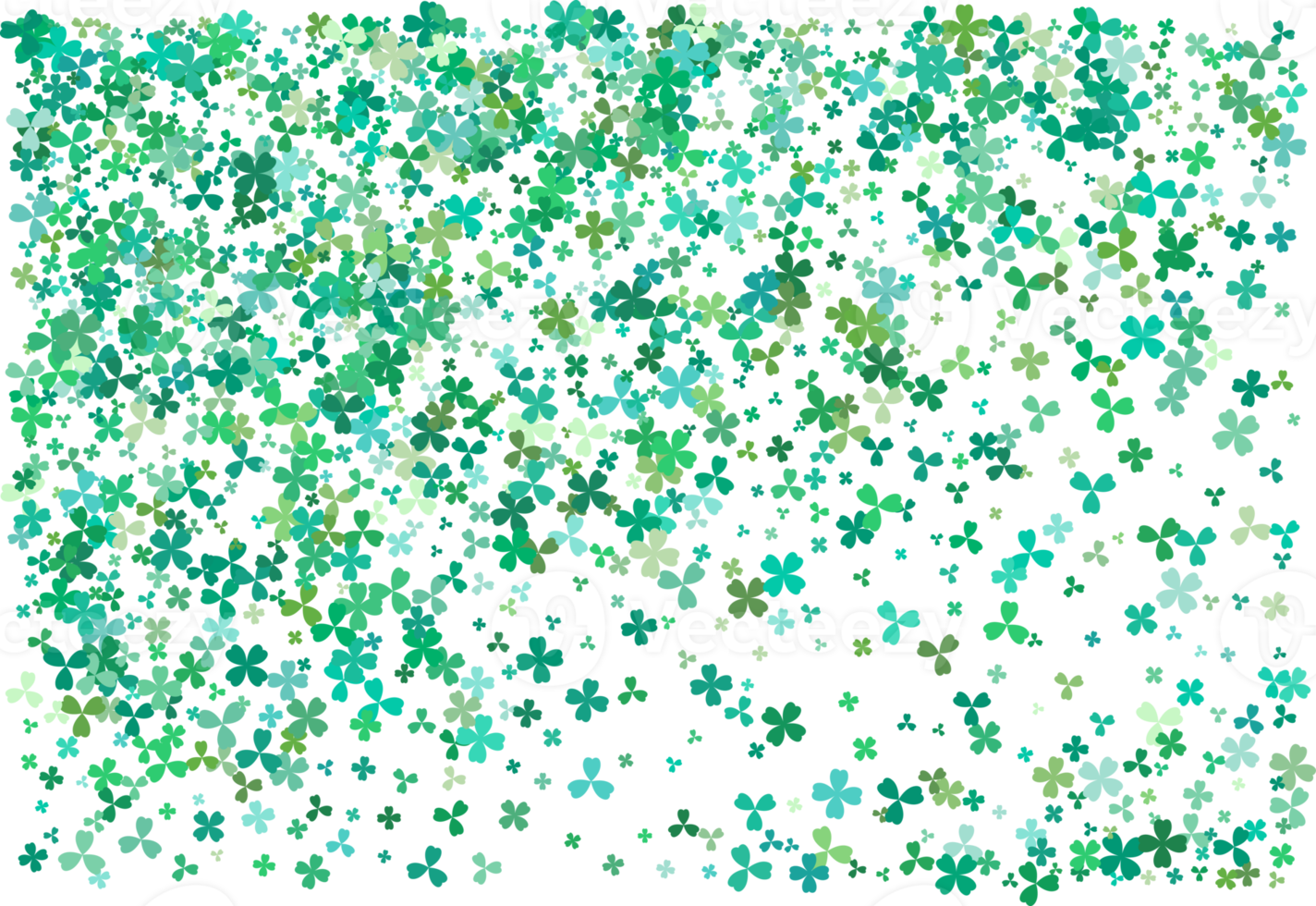 Clover leaves. Green Background png