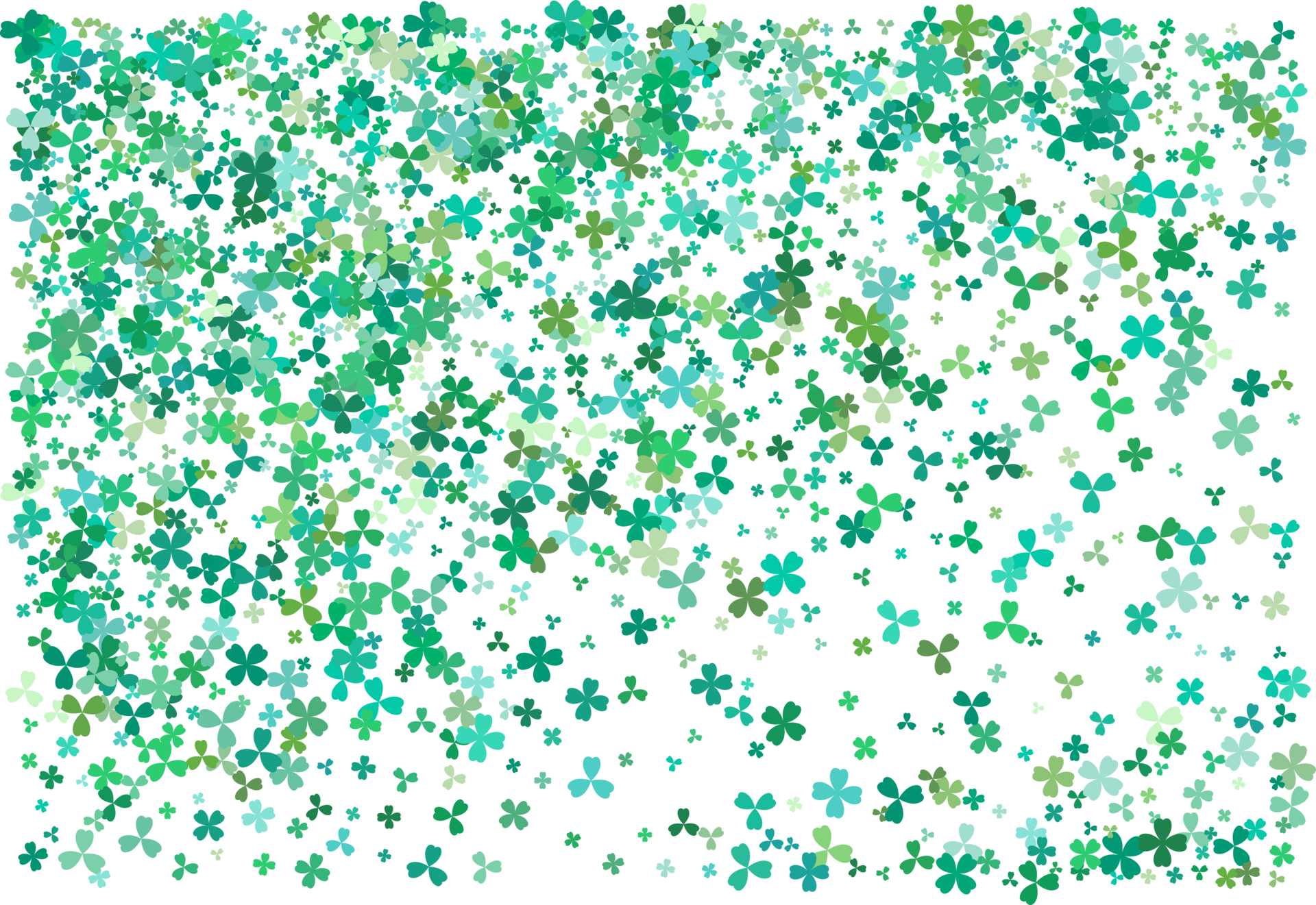 Clover leaves. Green Background 11887056 PNG