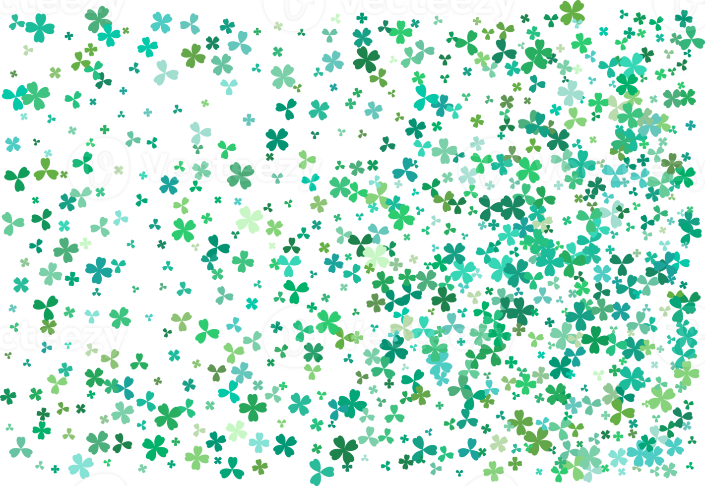 Clover leaves. Green Background png