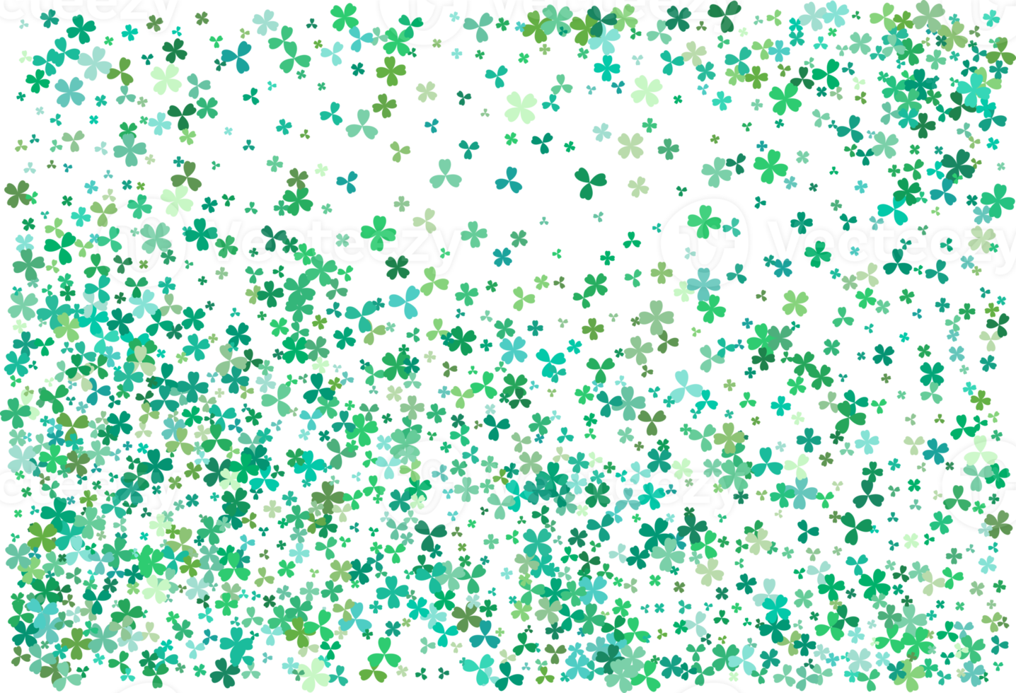 Clover leaves. Green Background png