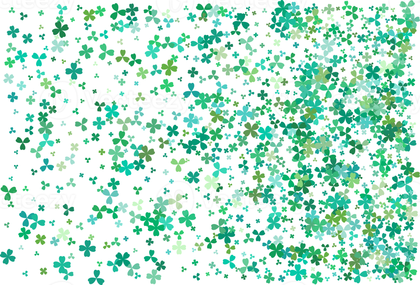 Clover leaves. Green Background png