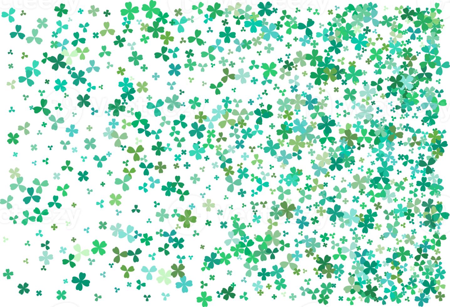 Clover leaves. Green Background png