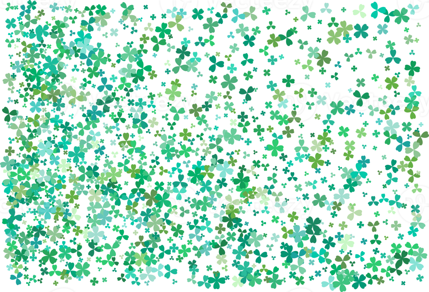 Clover leaves. Green Background png