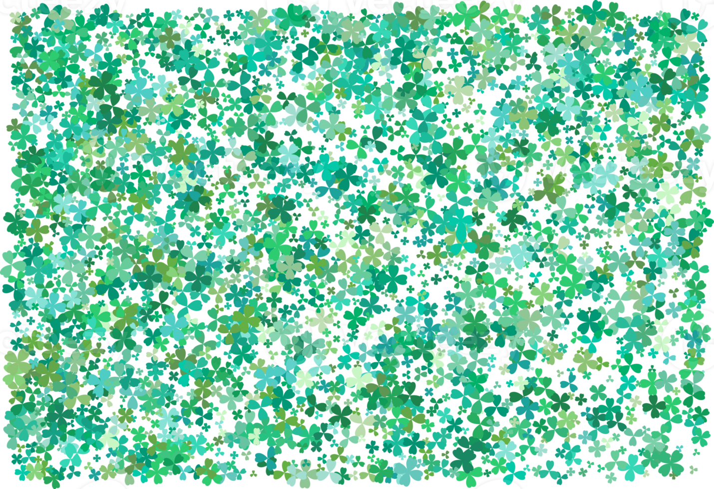 Clover leaves. Green Background png