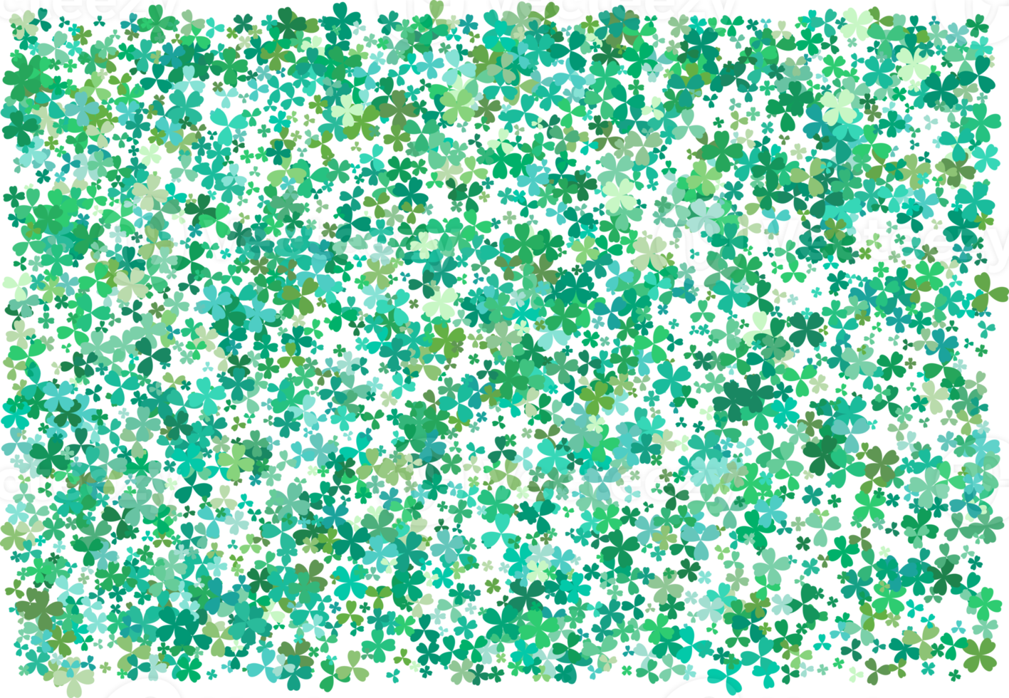 Clover leaves. Green Background png