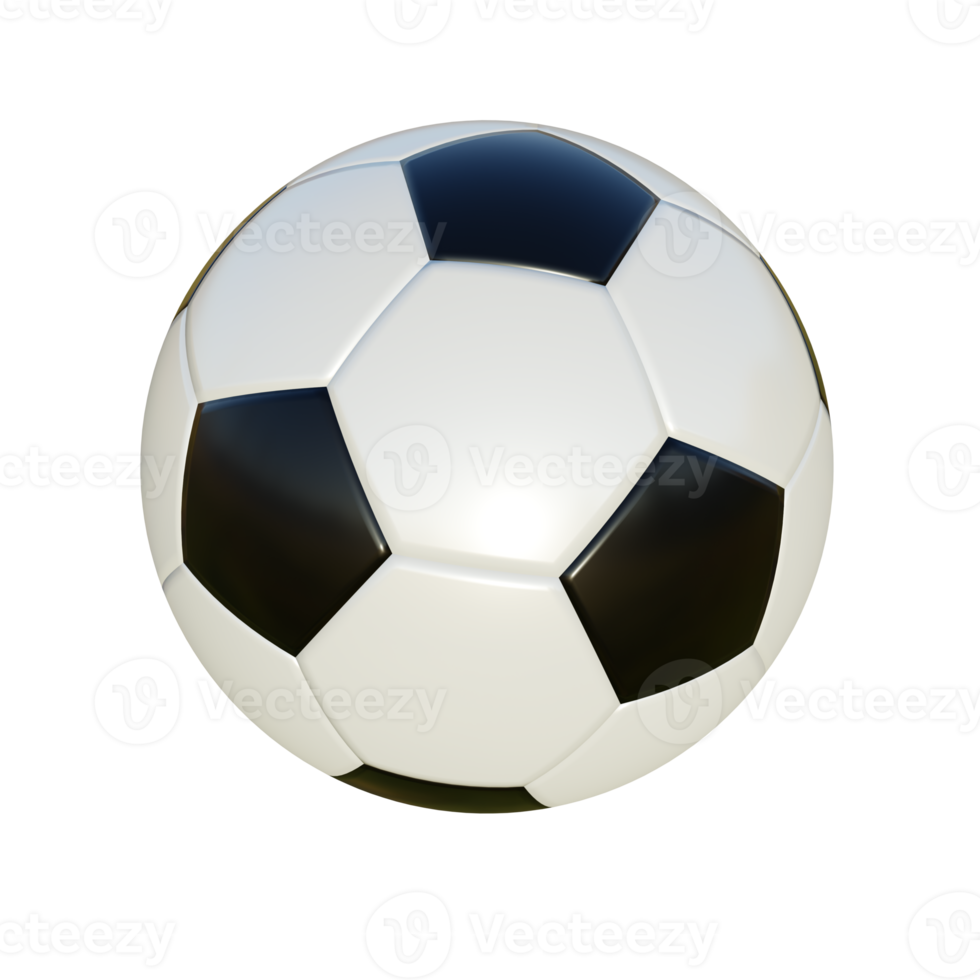 fotboll. 3d framställa png