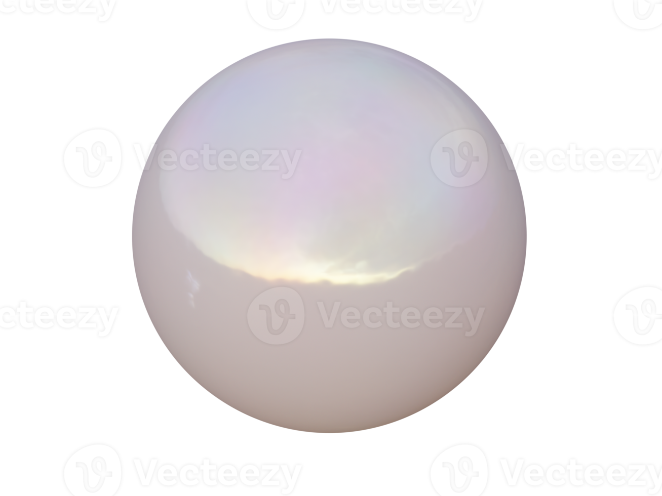 Realistic Pearl. 3d render png
