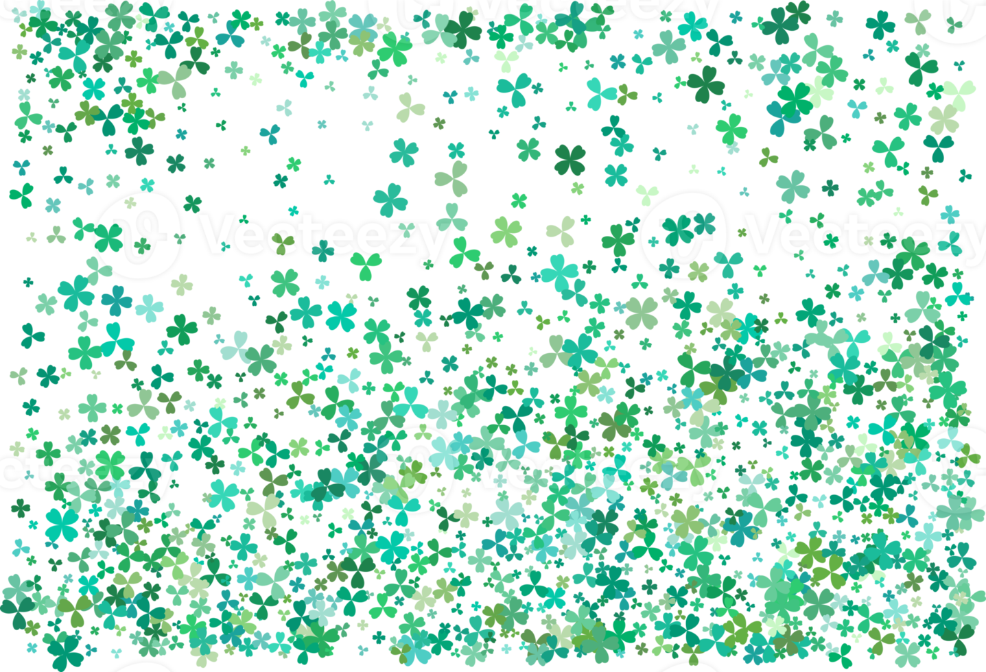 Clover leaves. Green Background png