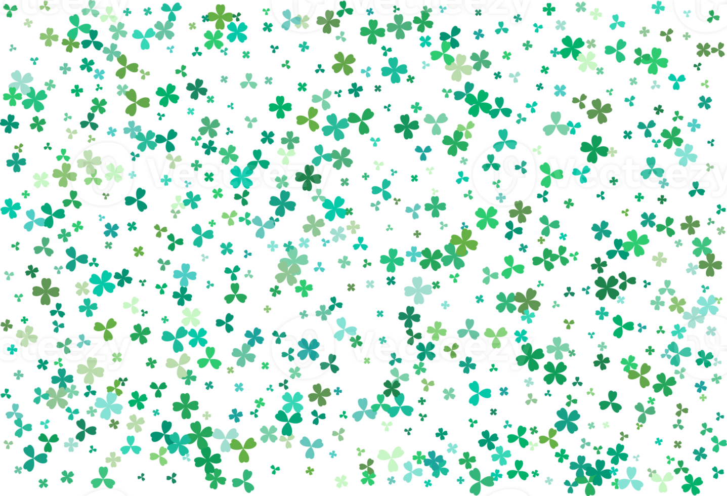 Clover leaves. Green Background png