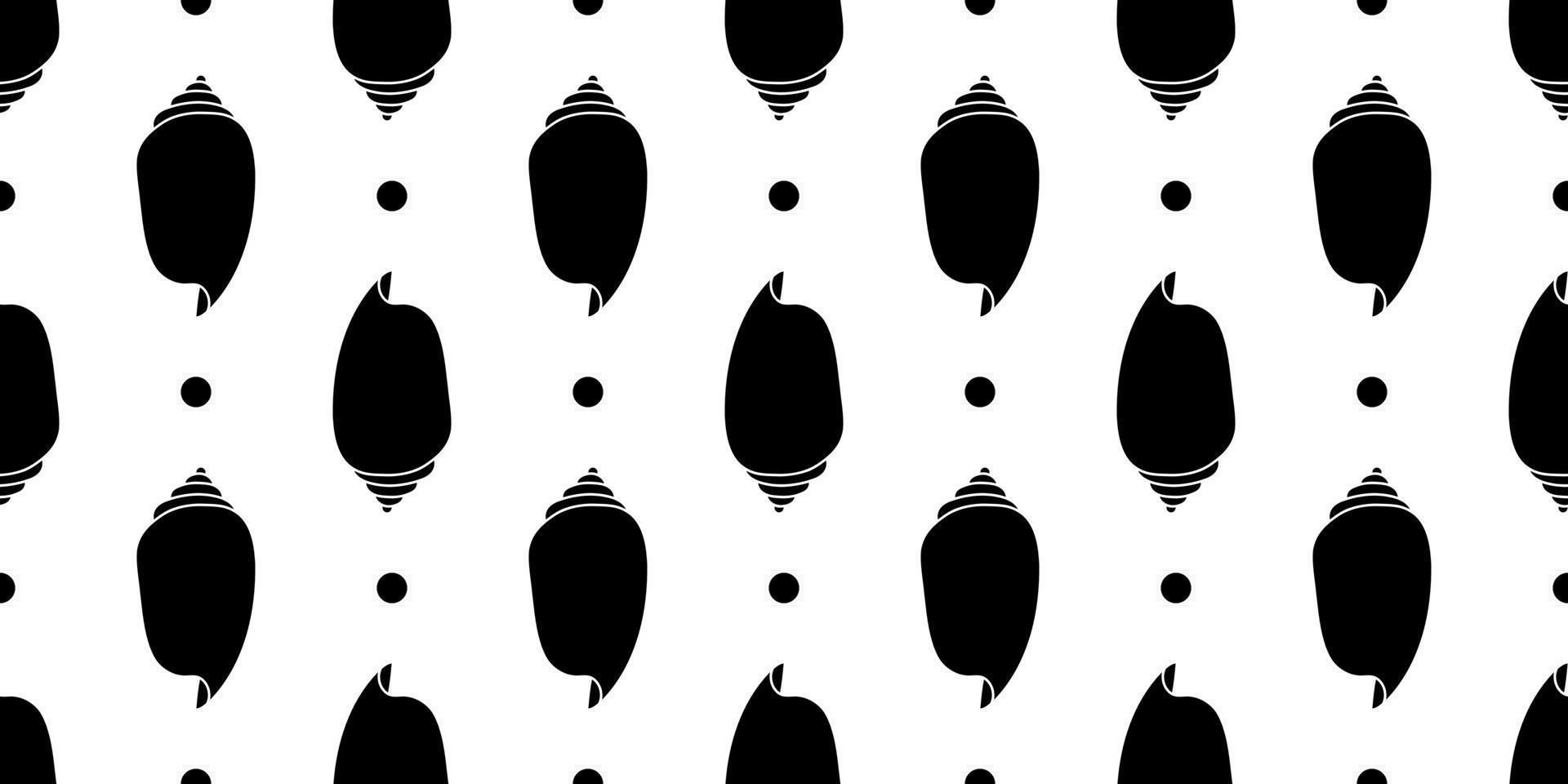 Vector seamless pattern. Line art sketch seashells. Isolated background. Decoration symbol of health calcium. Summer, sand and beach design. Repetitive ornament.