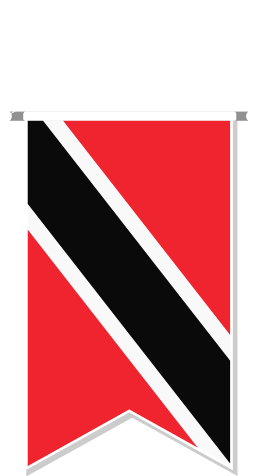Trinidad and Tobago flag in soccer pennant. png