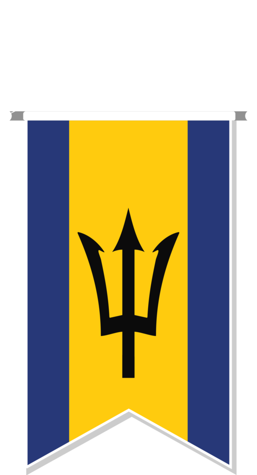 Barbados vlag in voetbal wimpel. png