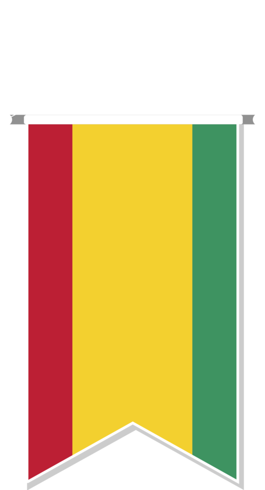 Guinea flag in soccer pennant. png