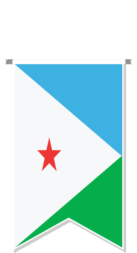 djibouti flagga i fotboll vimpel. png