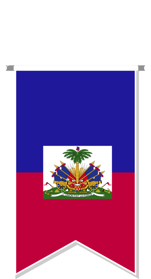 Haiti flag in soccer pennant. png