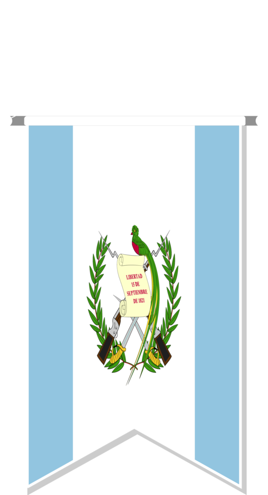 guatemala-flagge im fußballwimpel. png
