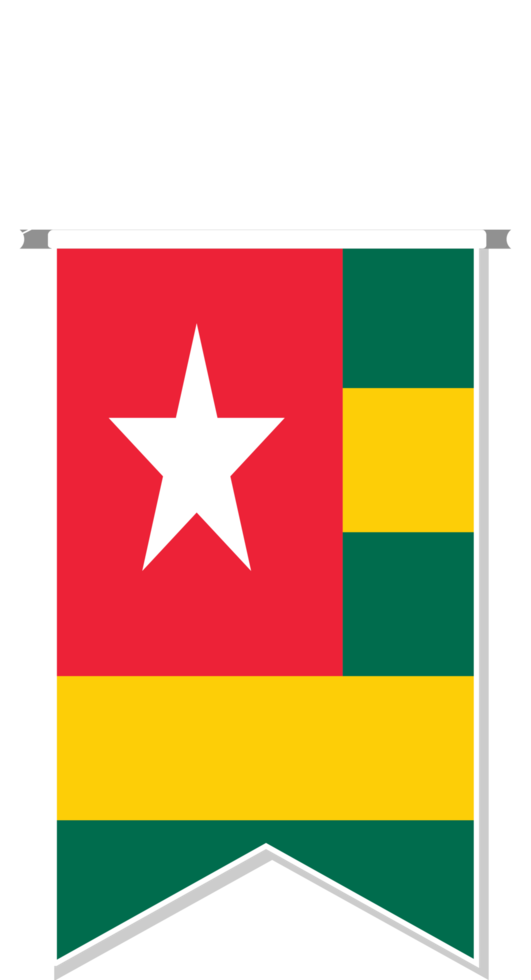 Togo flagga i fotboll vimpel. png