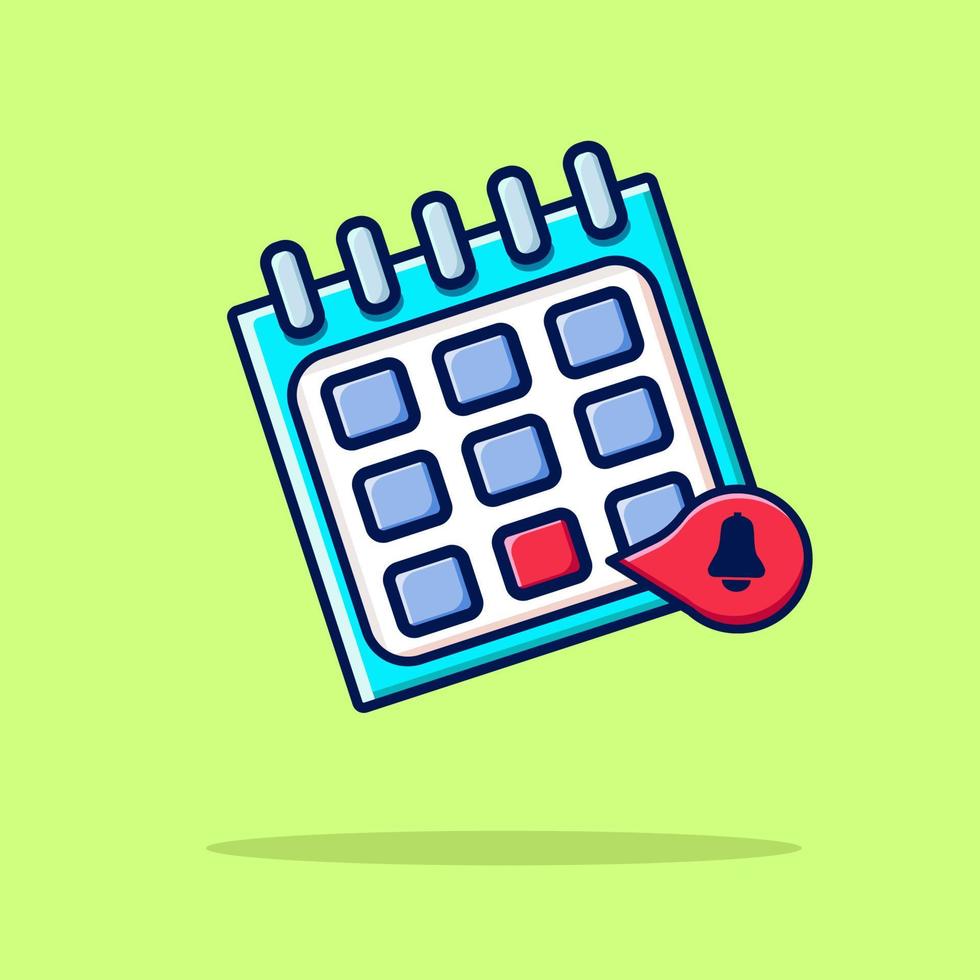 Calender vector, reminder day icon illustration vector