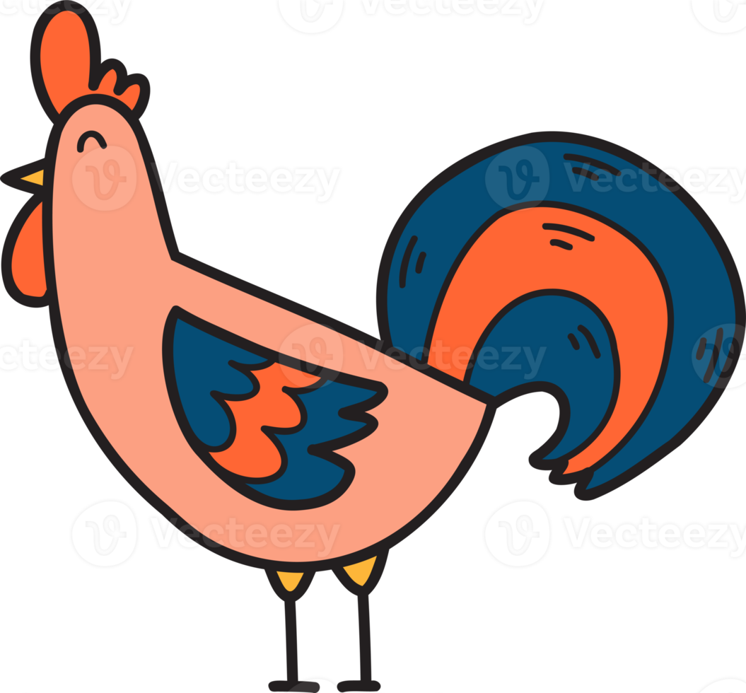 Hand Drawn cute chicken illustration 11887672 PNG