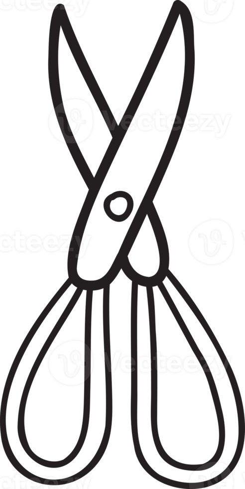 Hand Drawn scissors illustration png