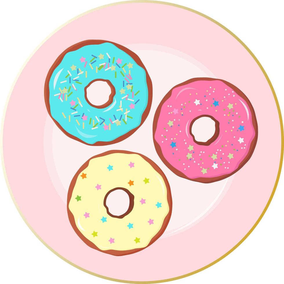 Ilustración de vector de donas