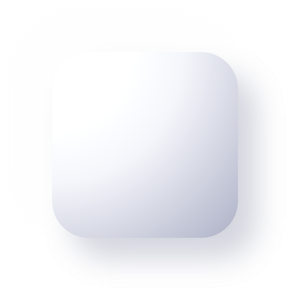 Neumorphic Square Button, 3D Square Button png