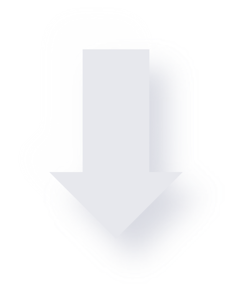 Neumorphic Down Arrow Button png