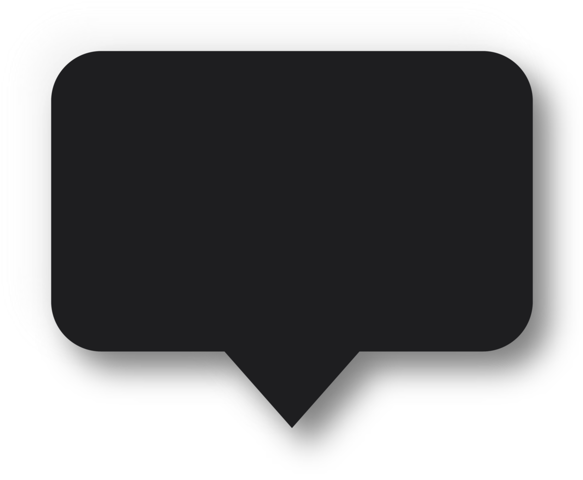 Speech Bubble Shape Rectangle Neumorphism png