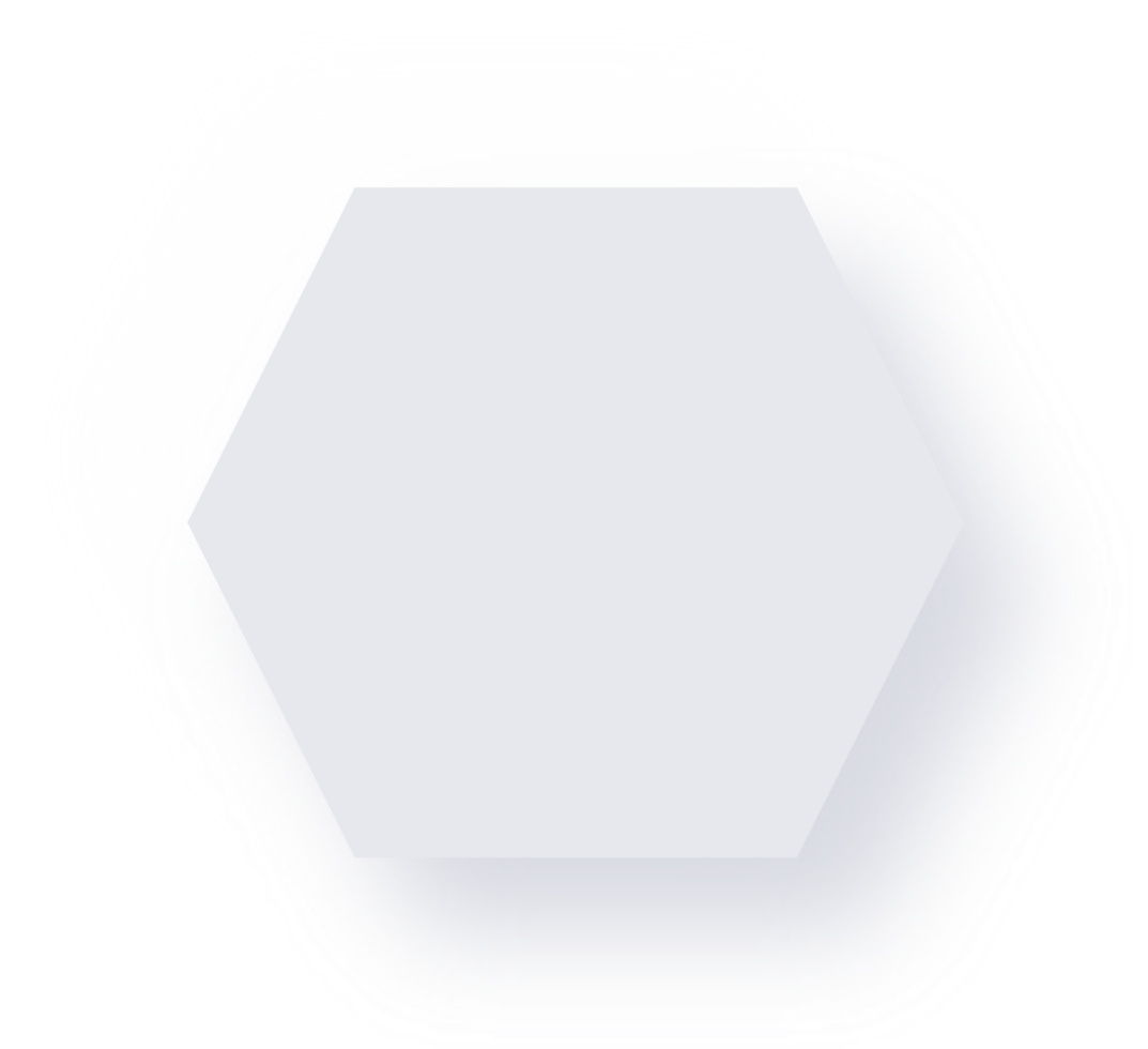 Neumorphic Hexagon Button png