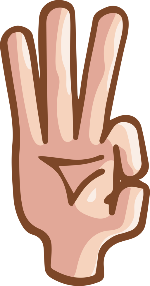 Hand Gesture Cartoon png