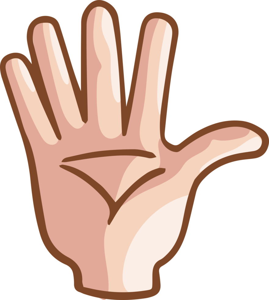 Hand Gesture Cartoon png