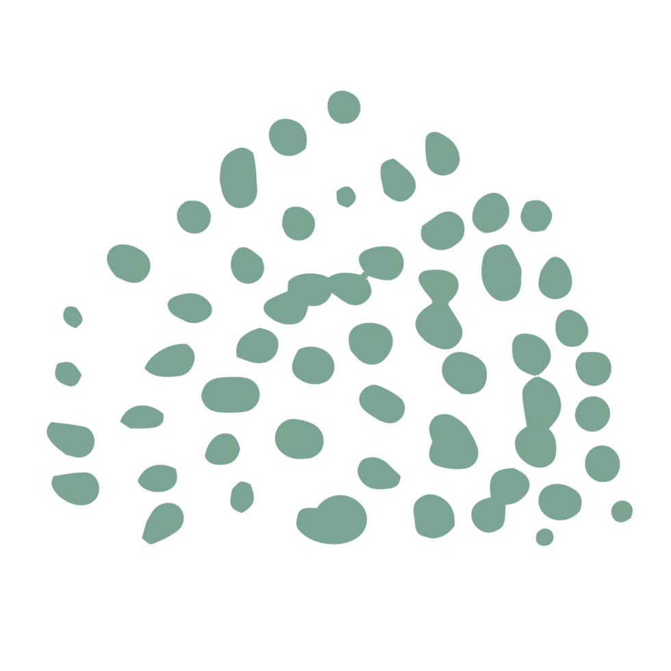 Hand drawn Abstract Dot Shape png